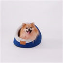 Small Dog/ Cat Cave Bed with Removable Cushion, Anti-Slip Bottom